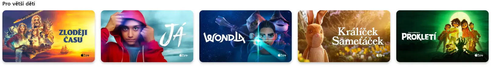 co nabízí apple tv+ dětem