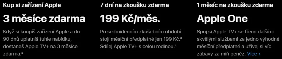apple tv+ výhodné nabídky