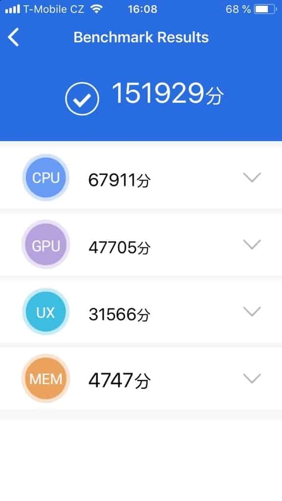 Apple iPhone SE 32 GB - AnTuTu Benchmark
