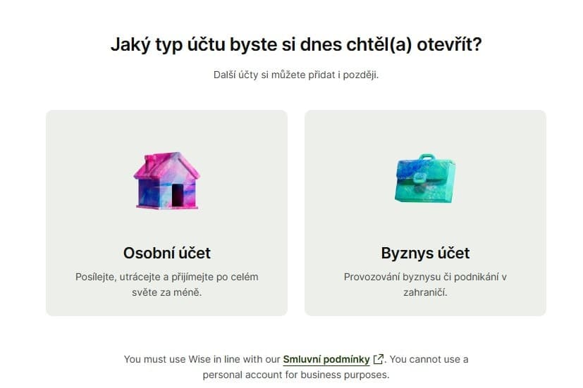 Jaký účet založit Wise