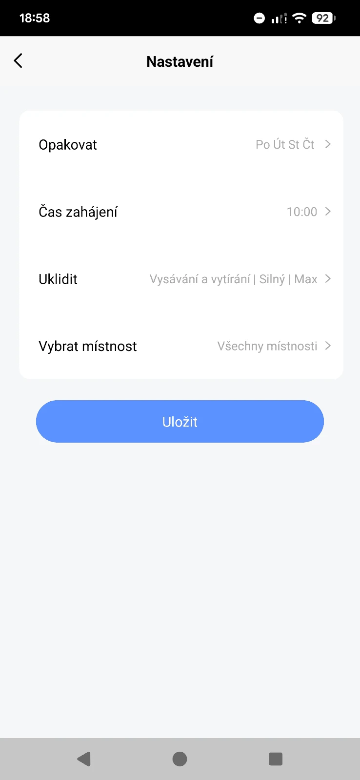 aplikace tesla samostaný režim