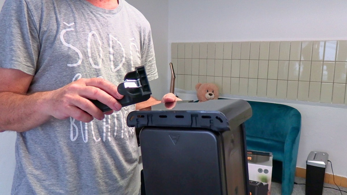 montáž madla na košík, fritéza SENCOR, recenze Testado