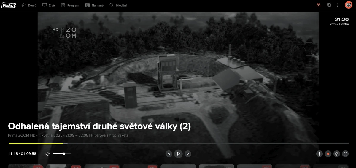pecka tv prostředí