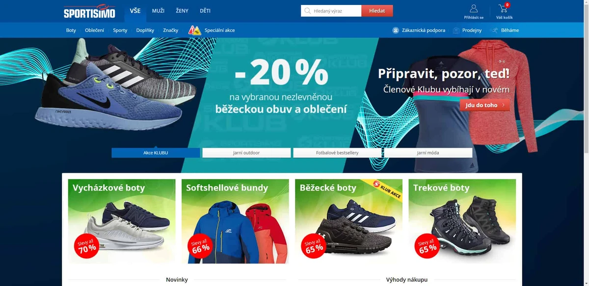 Sportisimo - Homepage