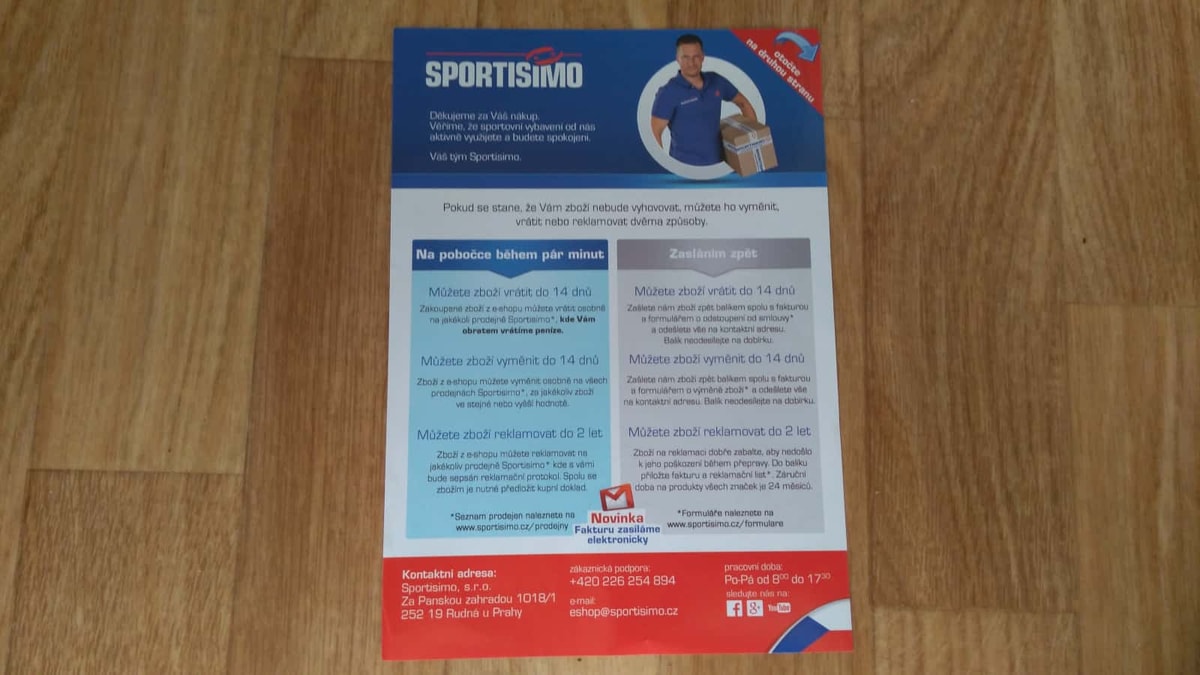 Sportisimo - balíček