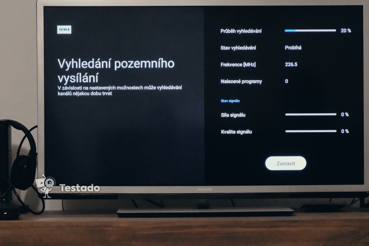 pozemní vysílání Tesla MediaBox XT850