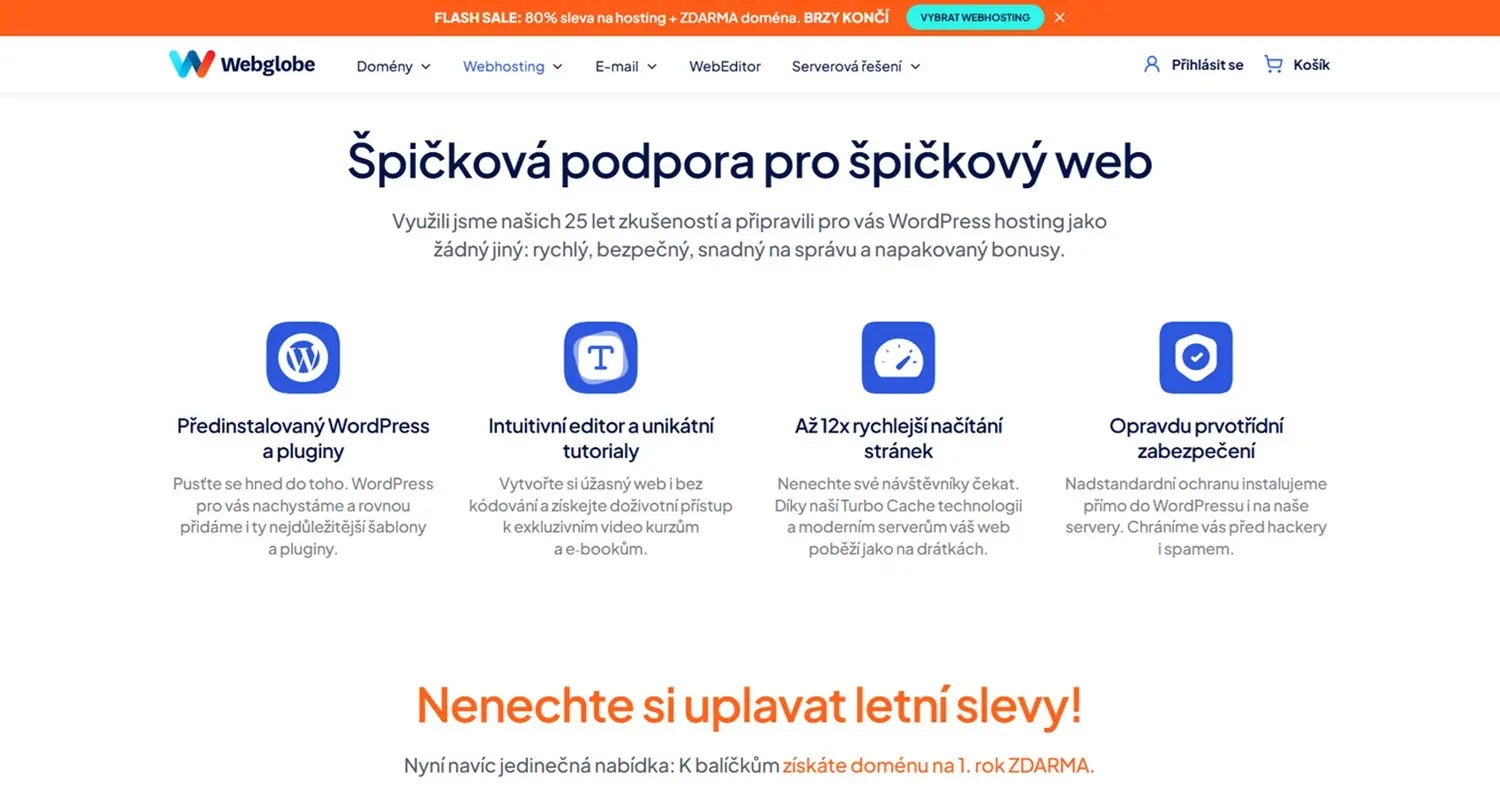 Recenze Webhosting Webglobe WordPress01