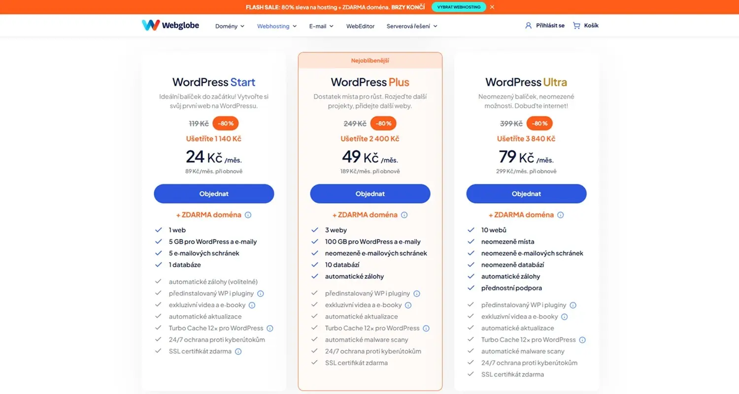 Recenze Webhosting Webglobe WordPress02