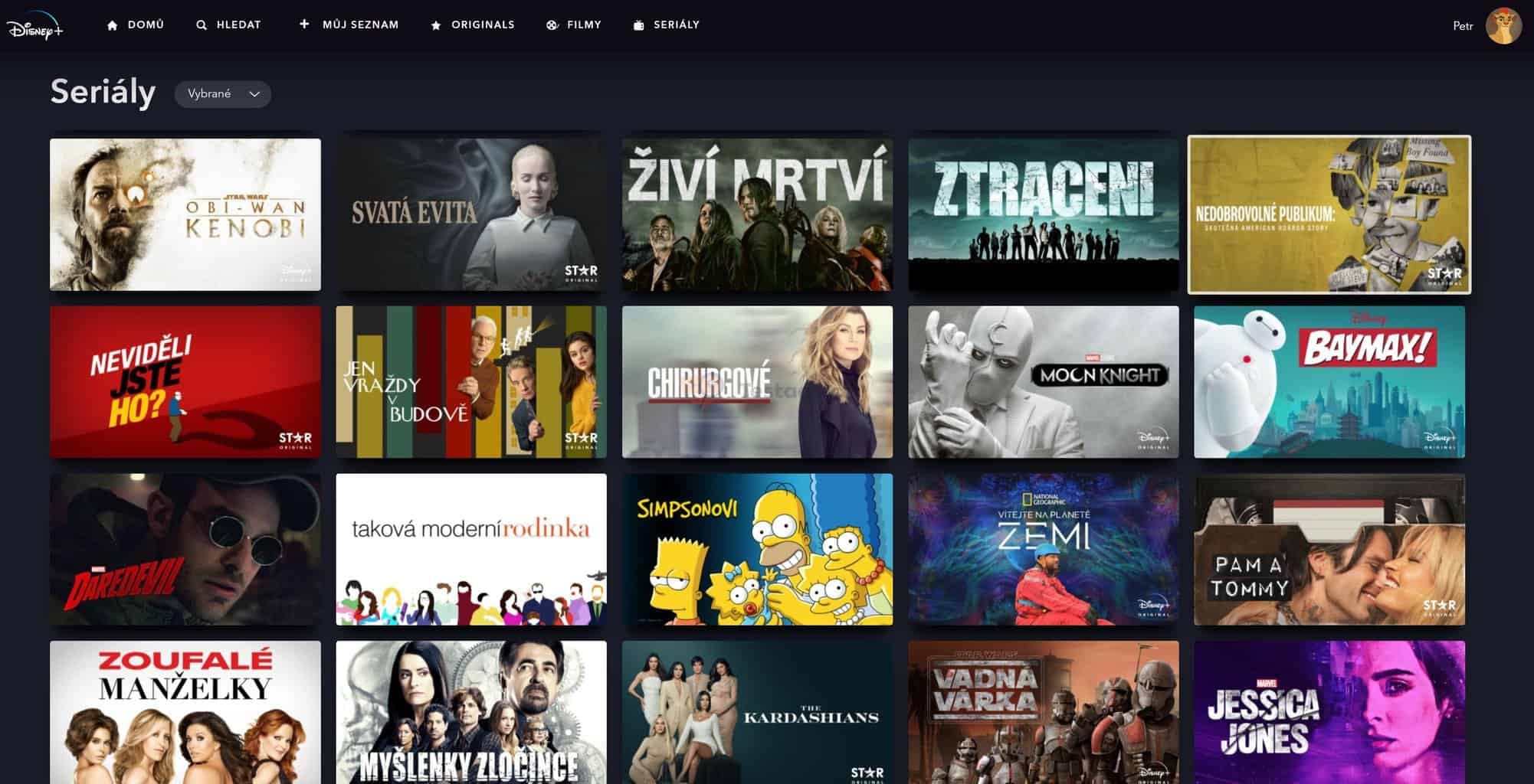 Ovládání a uživatelská přívětivost - Disney Plus