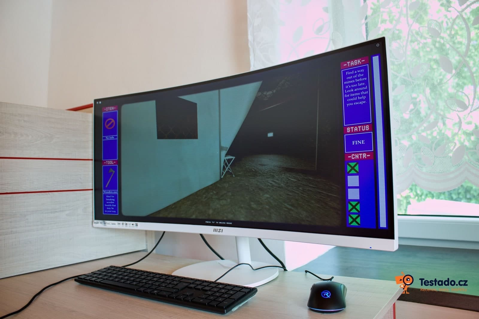 MSI PRO MP341C Series grafika monitoru testování