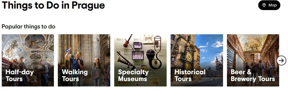 Testovaný vyhledávač a srovnávač ubytování Tripadvisor nabízí i další cestovatelské služby.