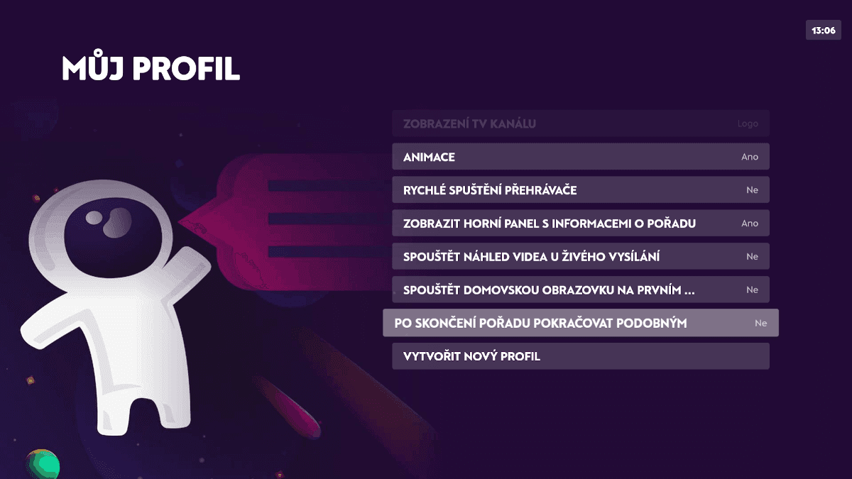 internetová televize Kuki aplikace