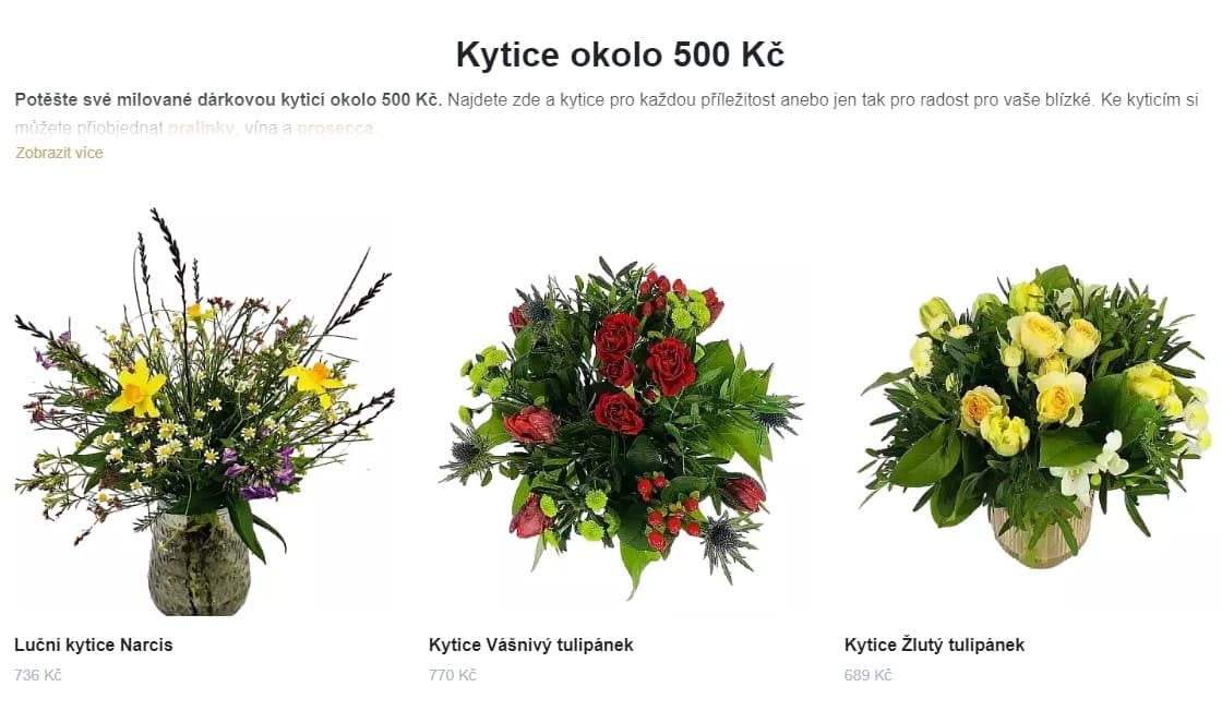 Kytice expres do 500