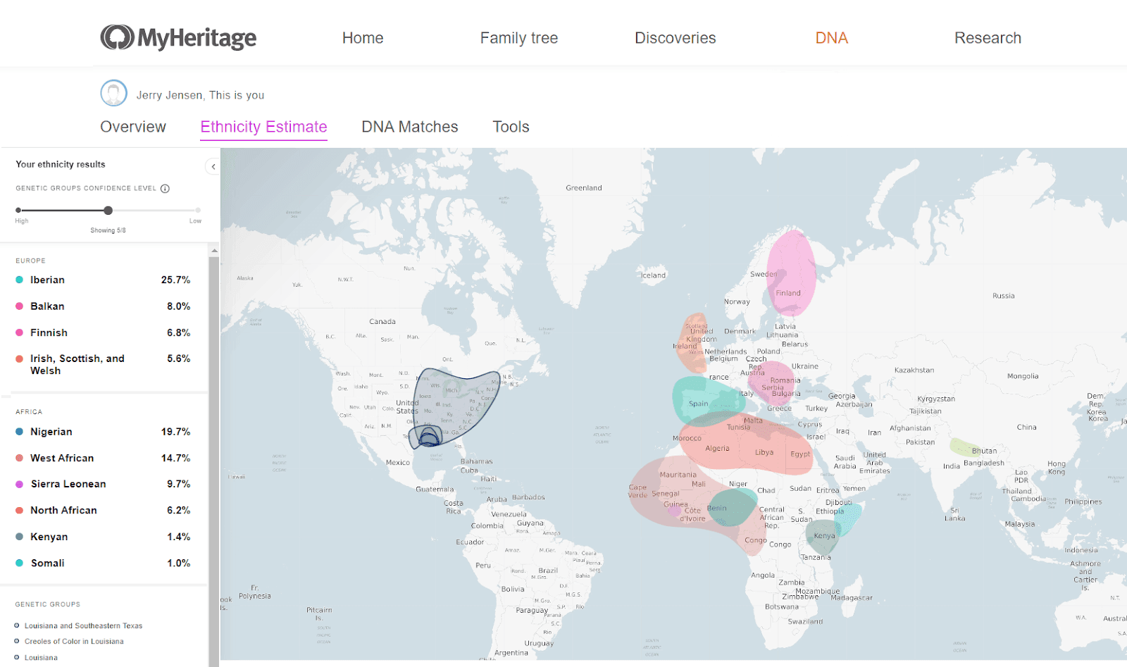 Genealogické testy DNA