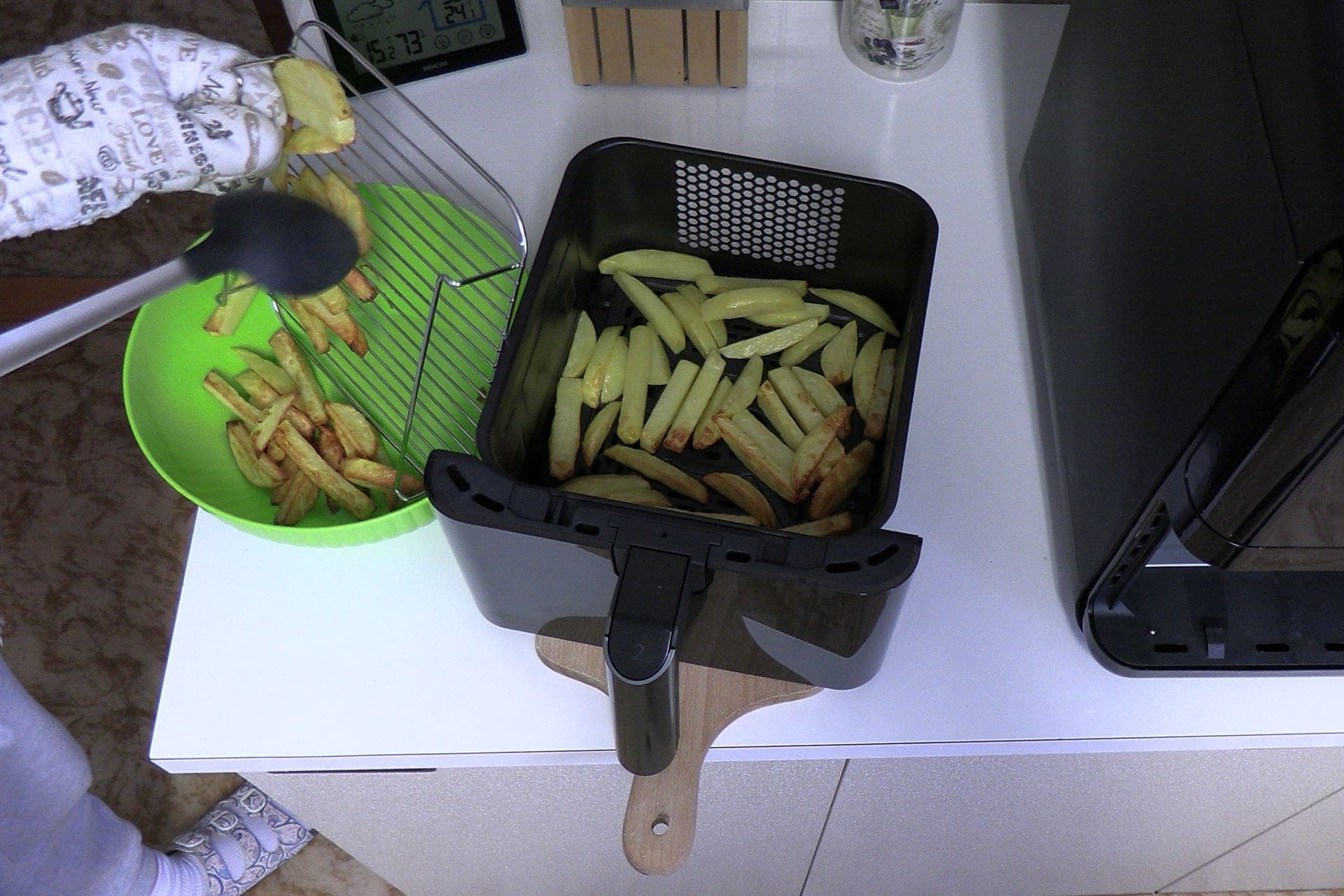 duální horkovzdušná fritéza SENCOR SFR 1250BK, Testado recenze