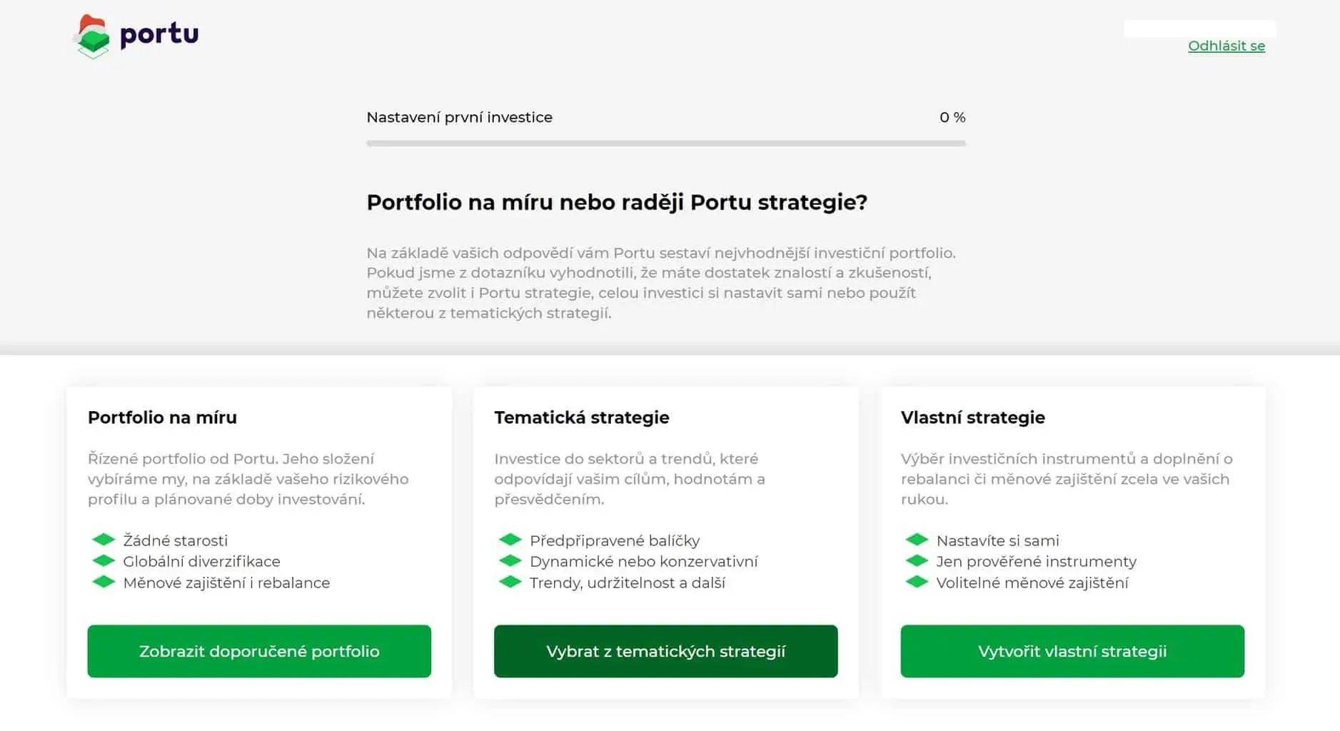 Jak začít investovat přes Portu
