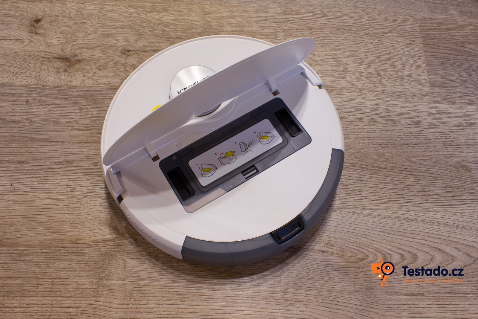 Vysavač Karcher odklopení krytu odpadní nádoby- recenze