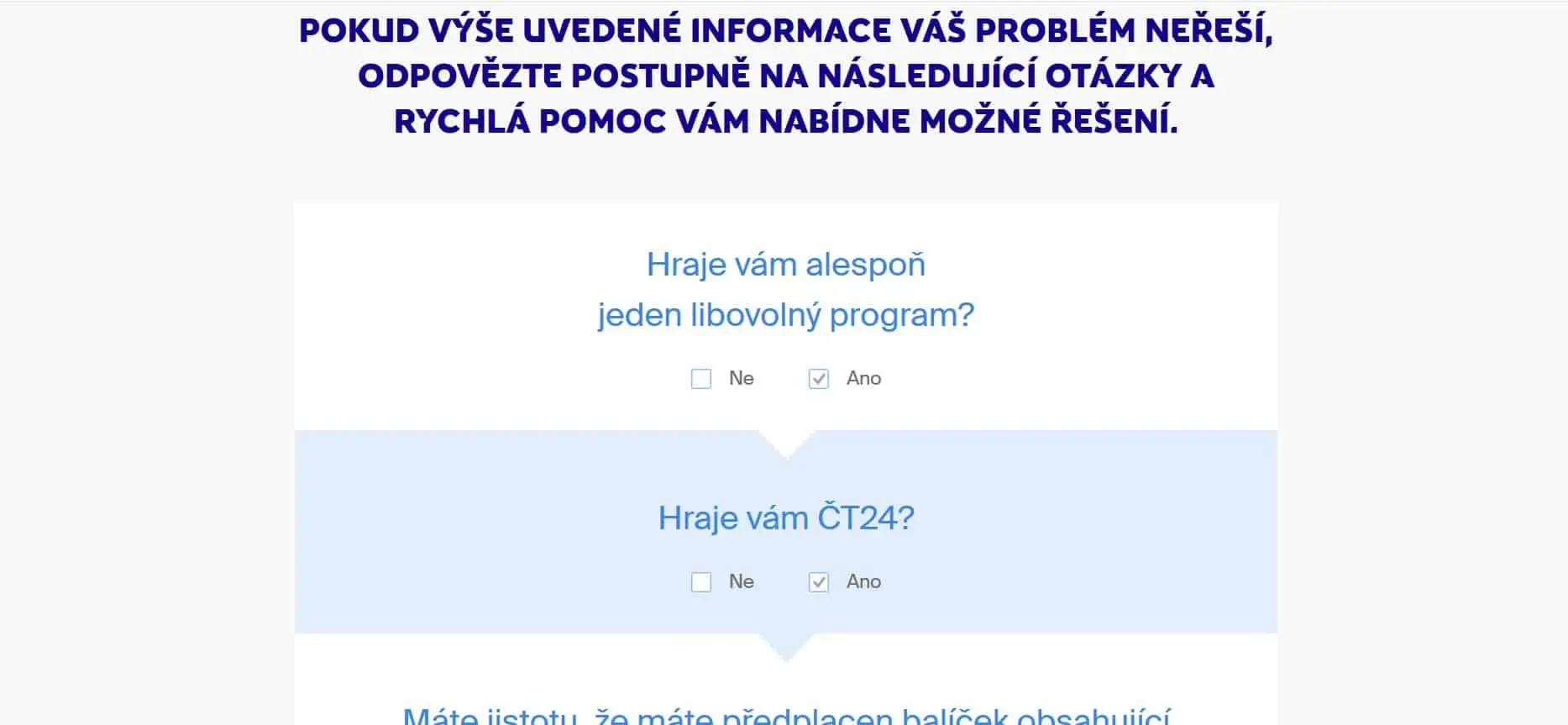 satelitní televize skylink podpora