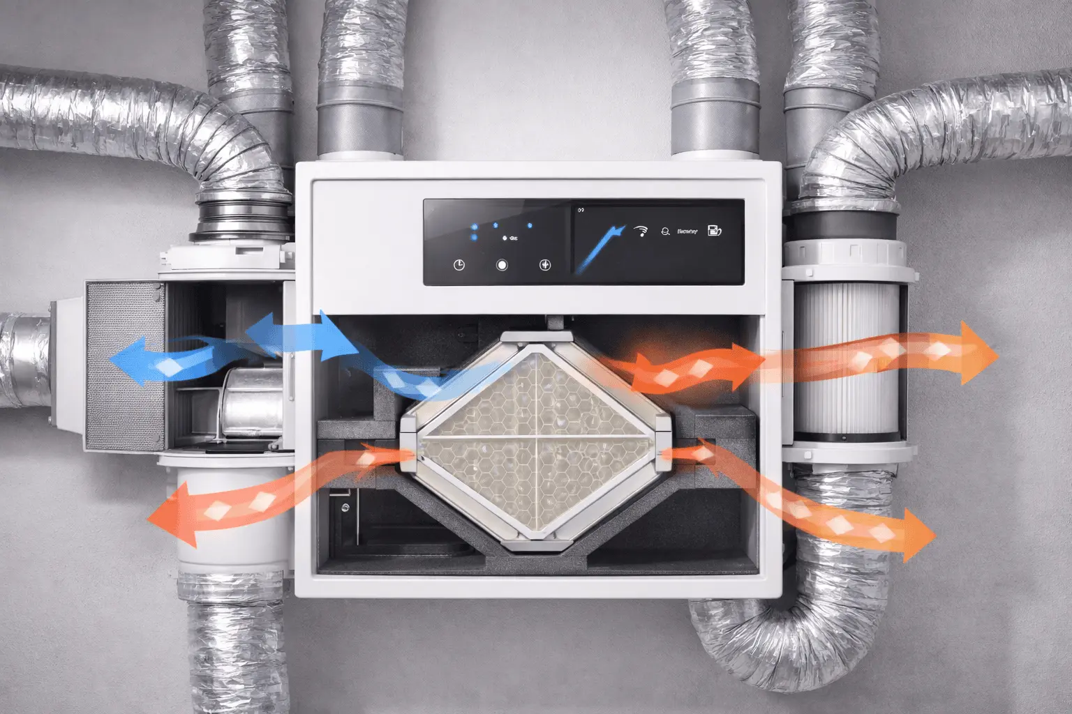 Ventilační systém s rekuperací tepla testado