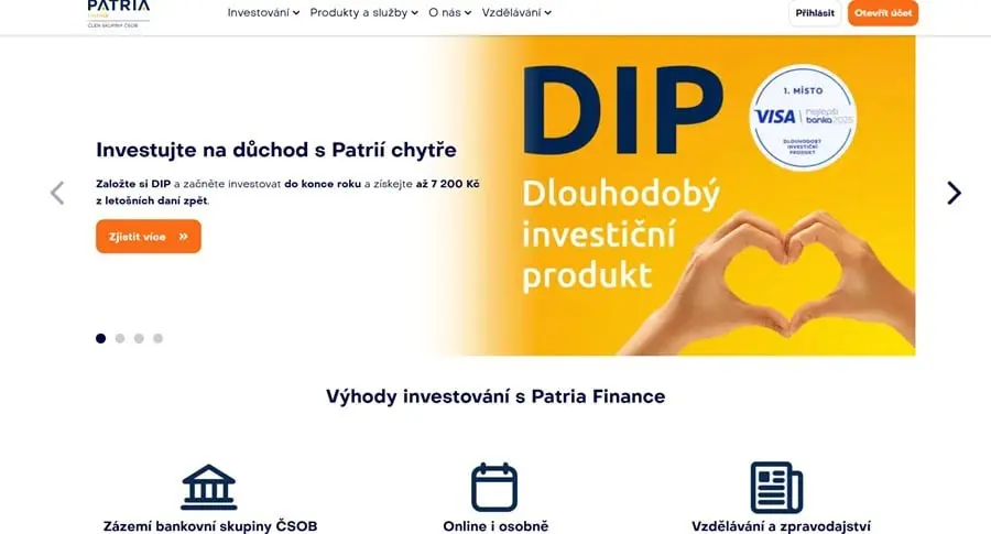 Základní informace a historie Patria Finance - recenze patria finance