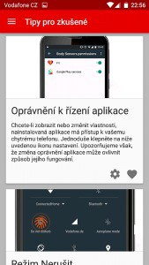 Vodafone Smart ultra 7 - Tipy pro ovládání
