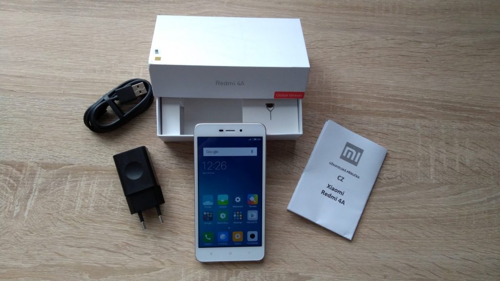 Xiaomi Redmi 4A - obsah balení