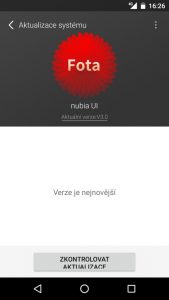 Nubia N1 Lite - prostředí telefonu