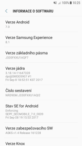 Samsung Galaxy J3 2017 - prostředí