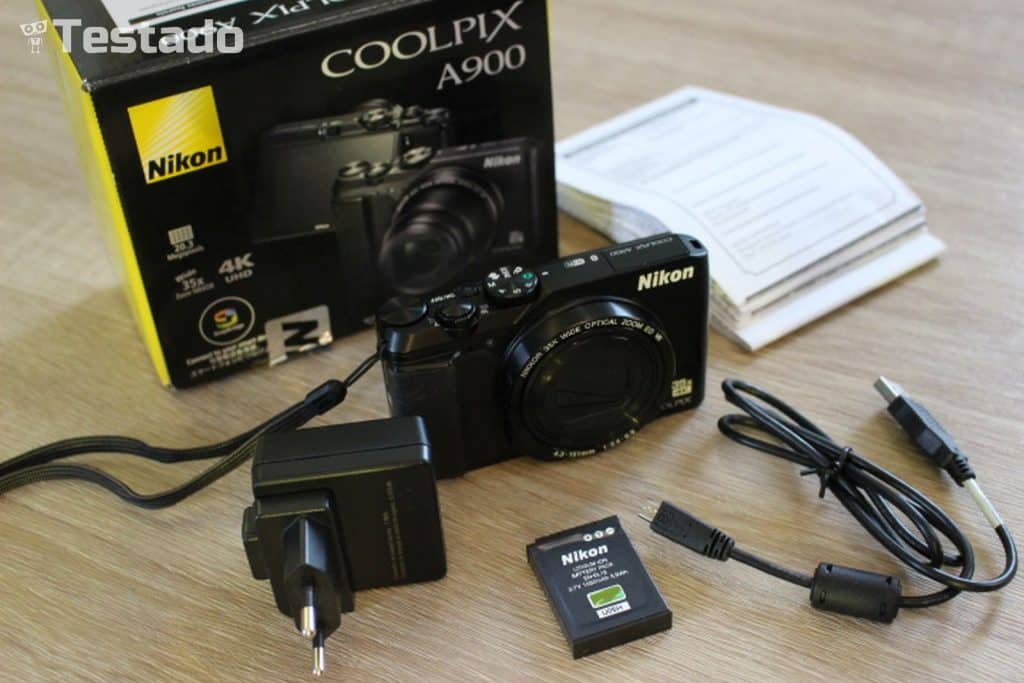 Nikon Coolpix A900 - obsah balení