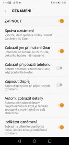 Samsung Gear Sport - aplikace