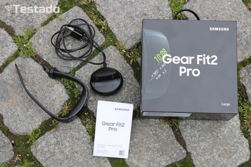 Samsung Gear Fit2 Pro - obsah balení