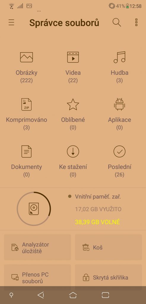 Asus ZenFone 5 Dual SIM - systém