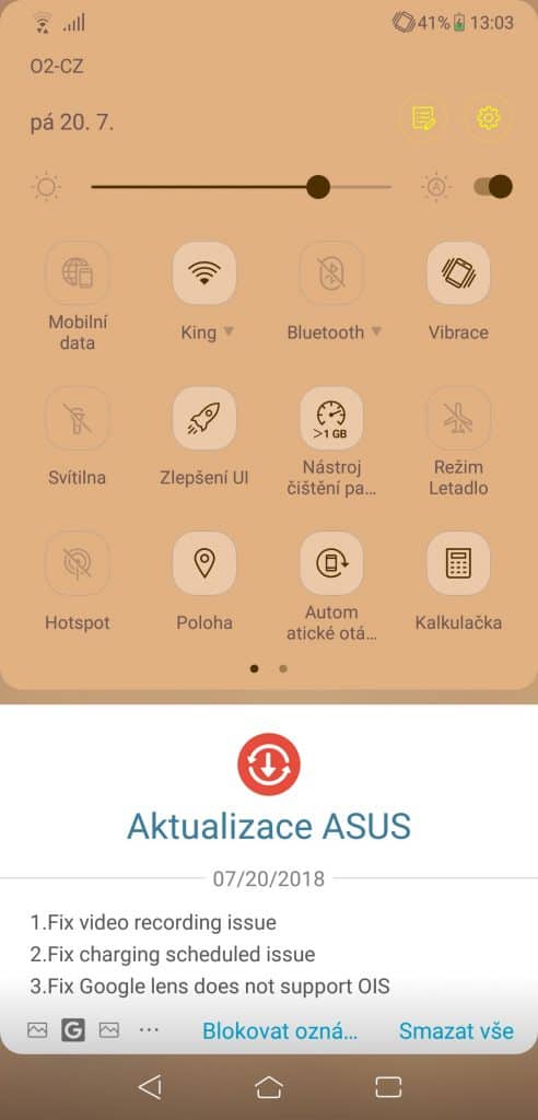 Asus ZenFone 5 Dual SIM - systém