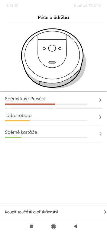 robotický vysavač iRobot Roomba i7+ aplikace