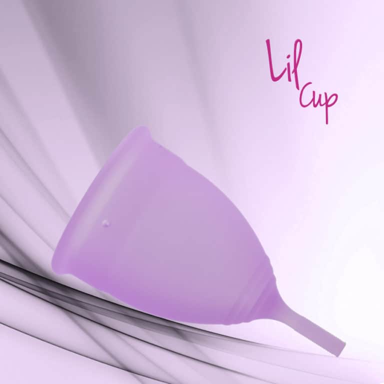 LilCup menstruační kalíšek fialový 2 test