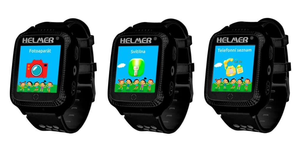 výbava chytrých hodinek pro děti Helmer LK707