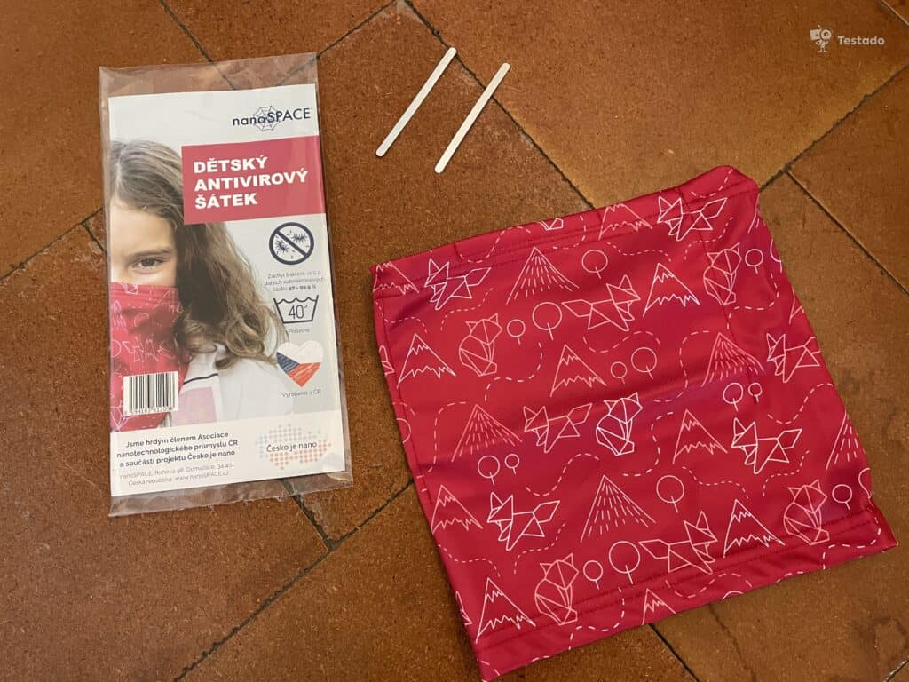 šátek pro dospělé – dětský, červený
