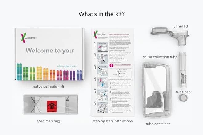 23andMe testovací kit recenze
