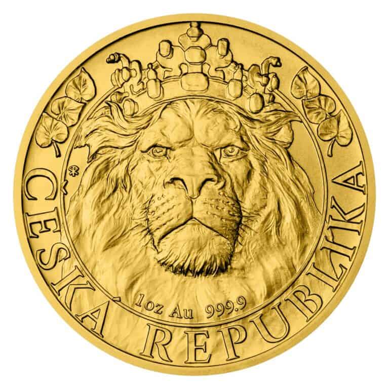 certifikované zlaté a stříbrné mince nebo cihličky u České mincovny