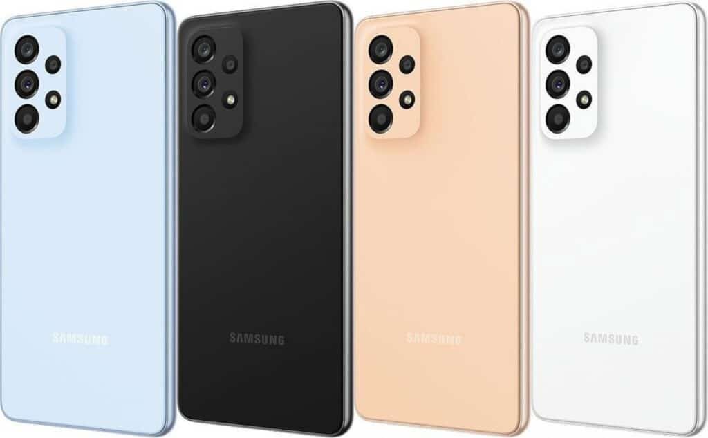 Samsung Galaxy A53 - výběr barev