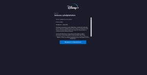 Registrace Disney+