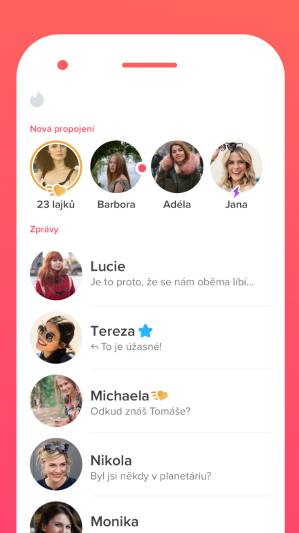 Tinder aplikace a naše zkušenosti