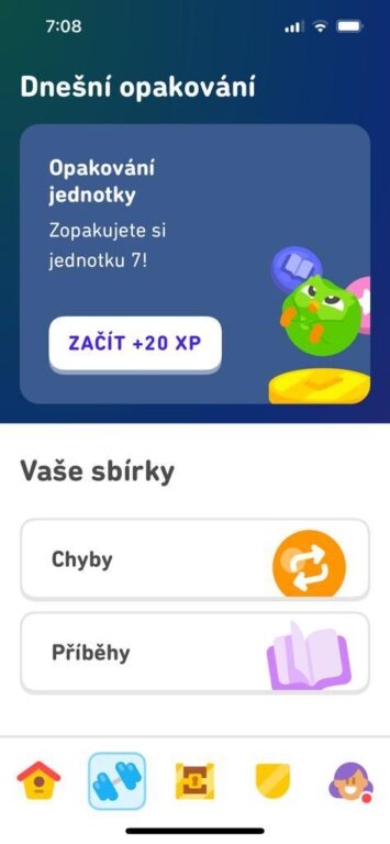 Duolingo test aplikace pro angličtinu zdarma