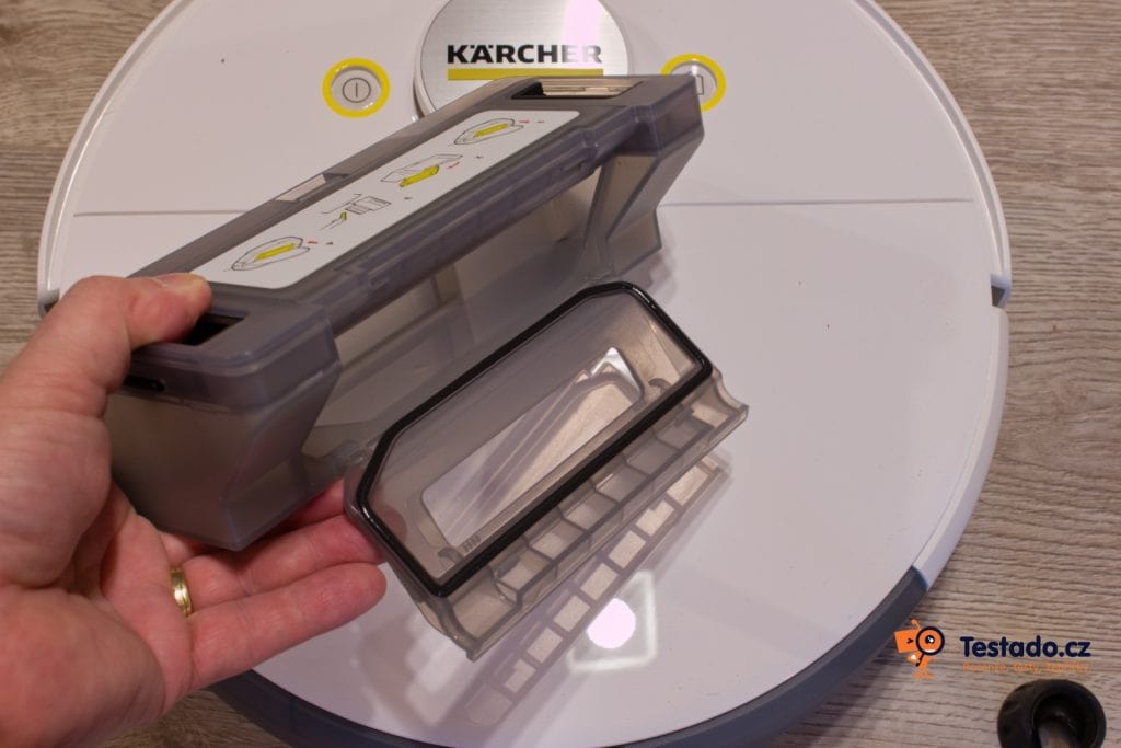 Robotický vysavač Kärcher RCV 5 odpadní nádoba