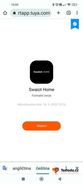 SweetHome aplikace Tesla Smart