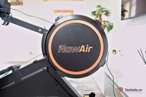 zátěžový ventilátor RowAir recenze veslovacího trenažéru, testado