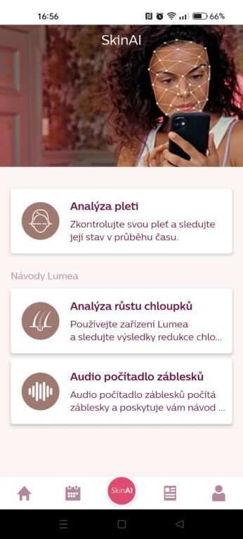 Aplikace Philips Lumea - Skin AI